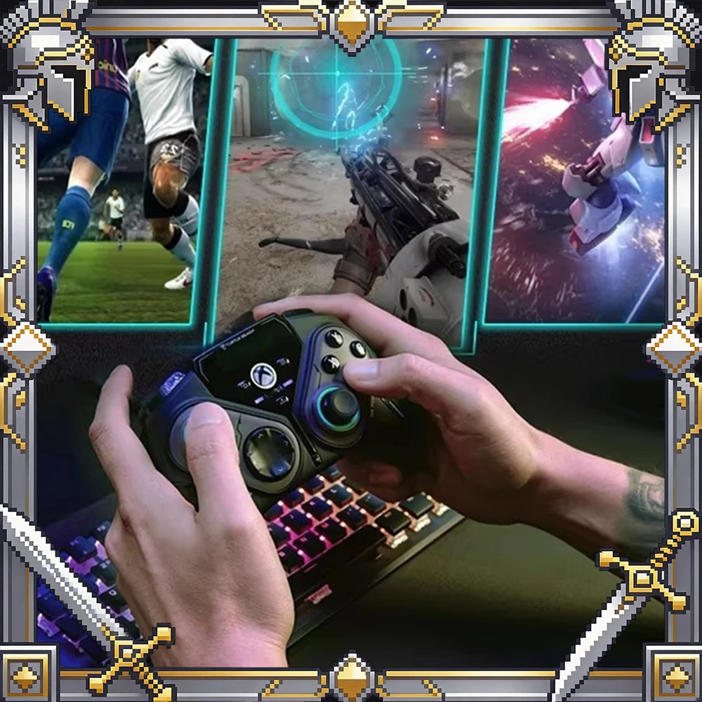 

Игровой геймпад Turtle Beach STEALTH PIVOT для FPS-игр с иммерсивной вибрацией, триггерами Hall Trigger, двойным режимом переключения, для киберспорта, в подарок