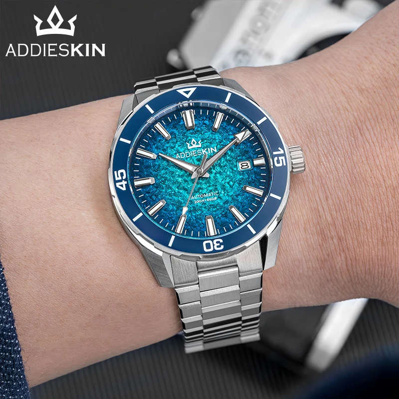 AddiesKIN K005 Men Watch Reloj Hombre BGW9 Super Luminous 20Bar Waterproof Sapphire Glass Japan 9015 Mechanical Automatic Watch