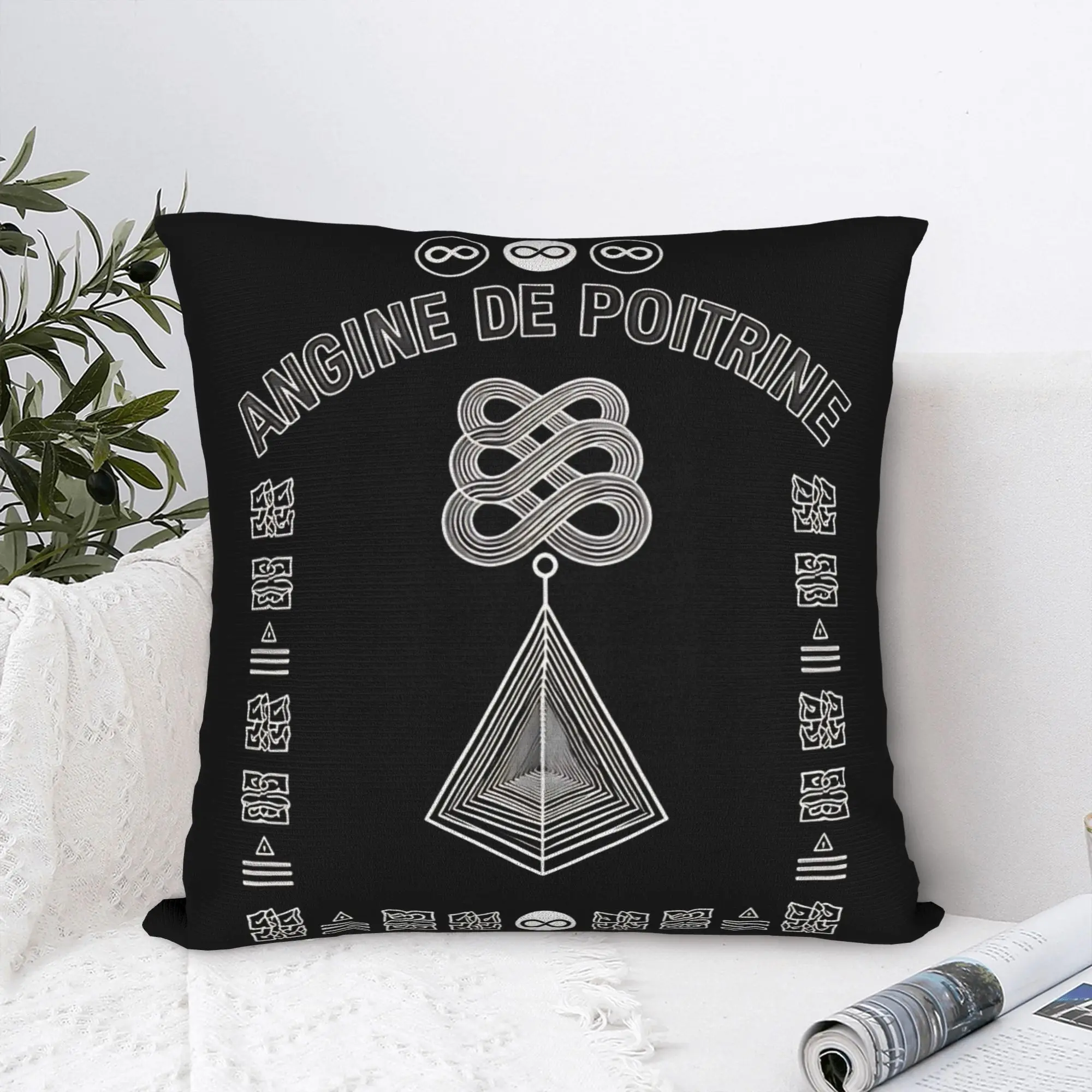 Angine De Poitrine Canada Band Square Pillow Cases  Cushion Covers Awesome Polyester Decorative Pillowcover for Home 40*40cm