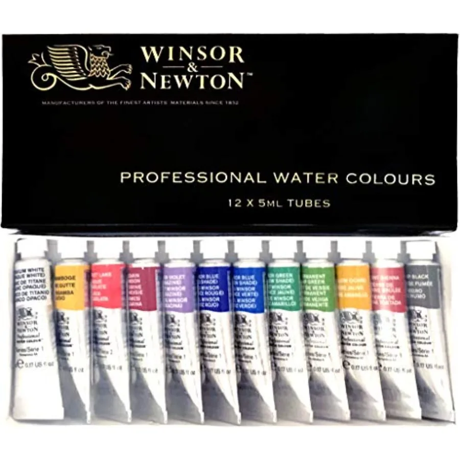 

Набор акварельных красок Windsor and Newton Artists Water, 5 мл, 12 цветов, импорт из США