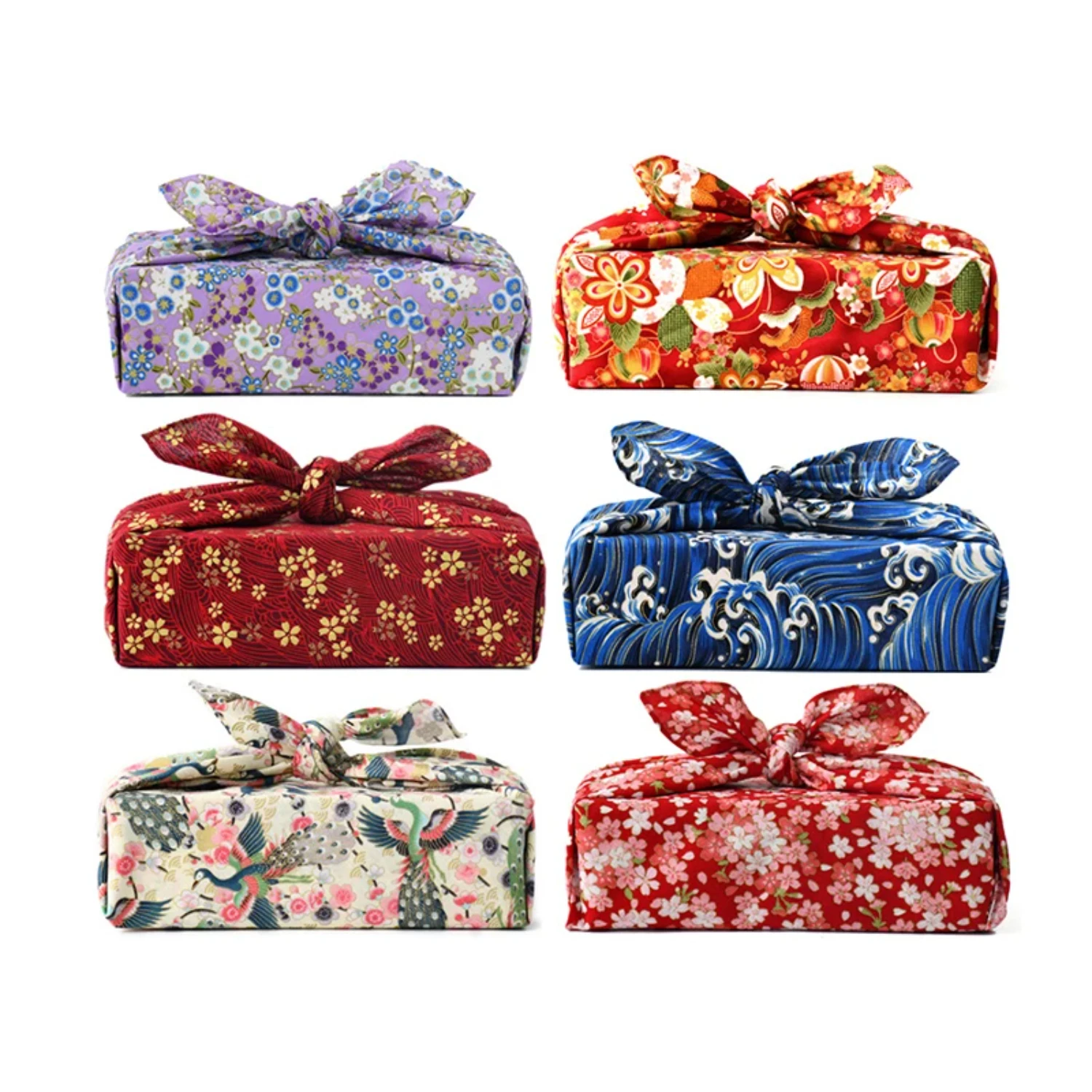 Stylish and Characteristic Elegant Festival Gift Towel: Exquisite Printed Japanese Furoshiki Bento Wrapping Cloth, 70x70cm - Gra