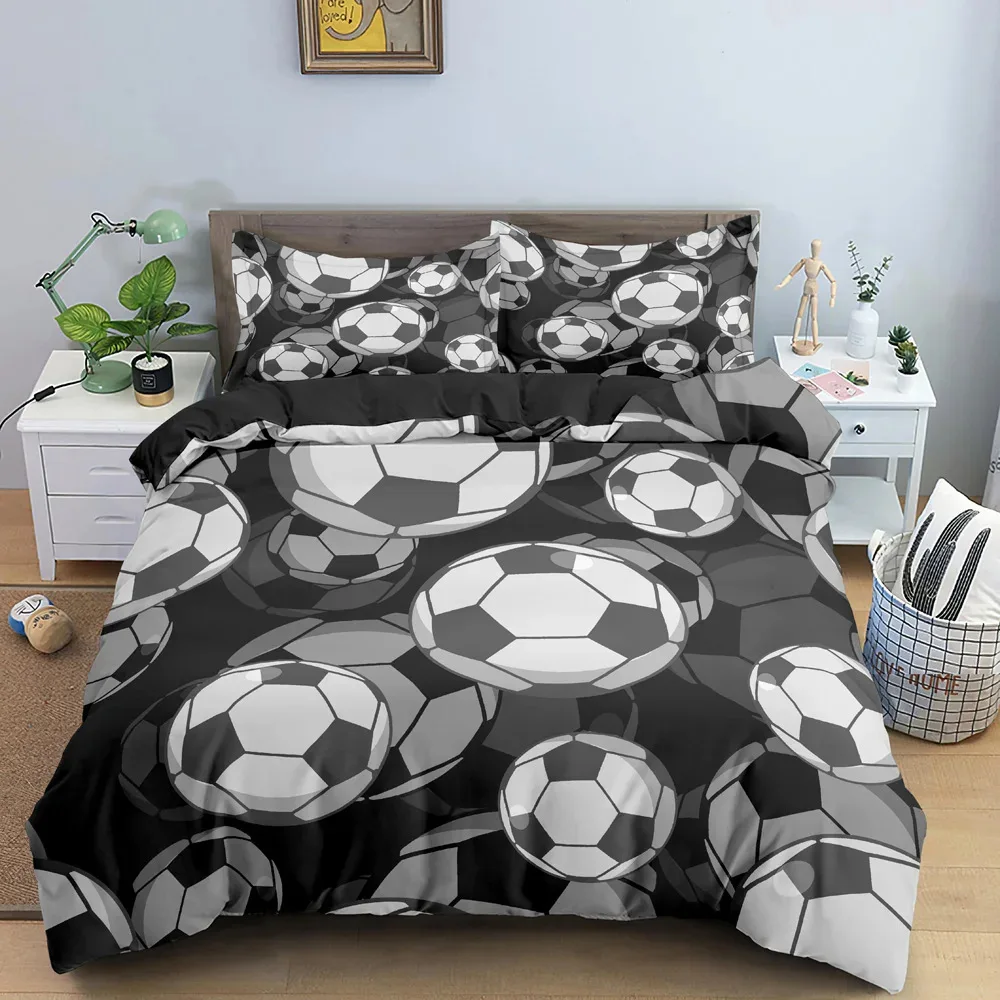 2/3pcs bedding set Digital Print Comfortable Duvet Cover for Home Bedroom Decoration, 1 Duvet Cover and 2pillowcase with Zippers