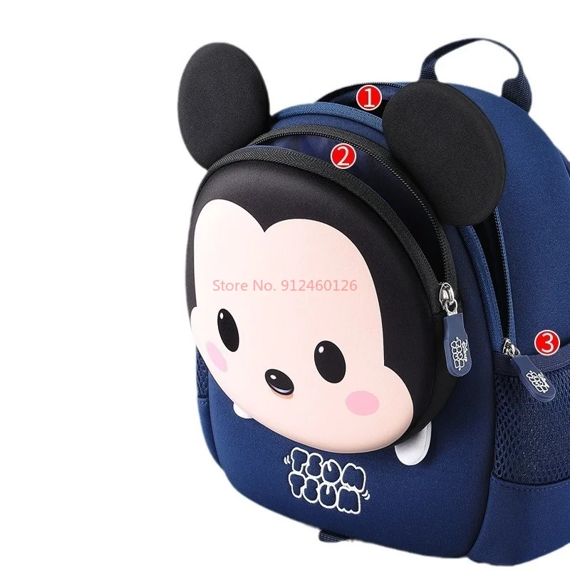 Disney Kindergarten School Bag For Children Boys Baby Small Class Boys 3 Years Old Boys New School Bag