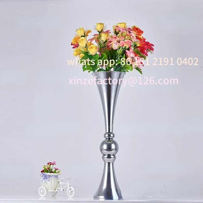 

Customizable Wedding props, wrought iron plating ornaments, horn three-piece flower arrangement, hotel wedding supplies