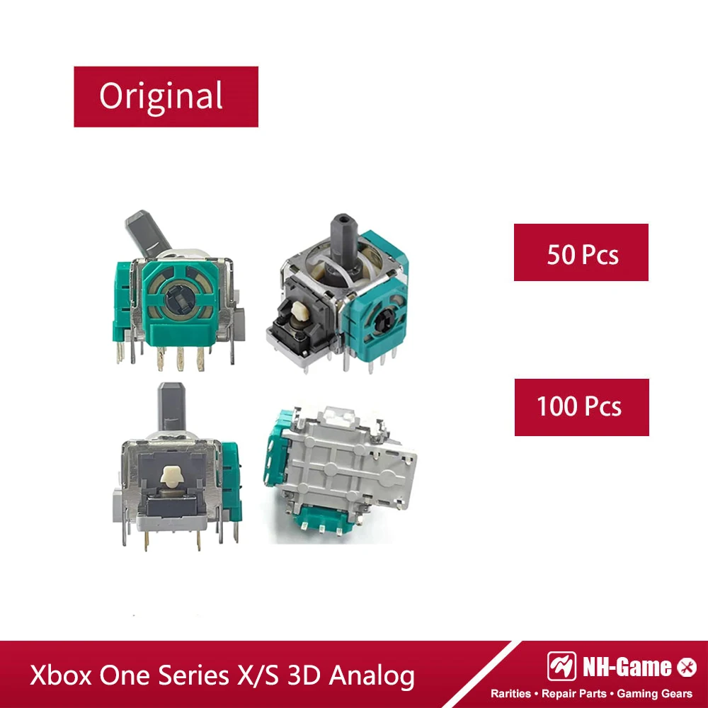 

50/100 шт., 3D аналоговые стики для игрового контроллера Xbox One S/X