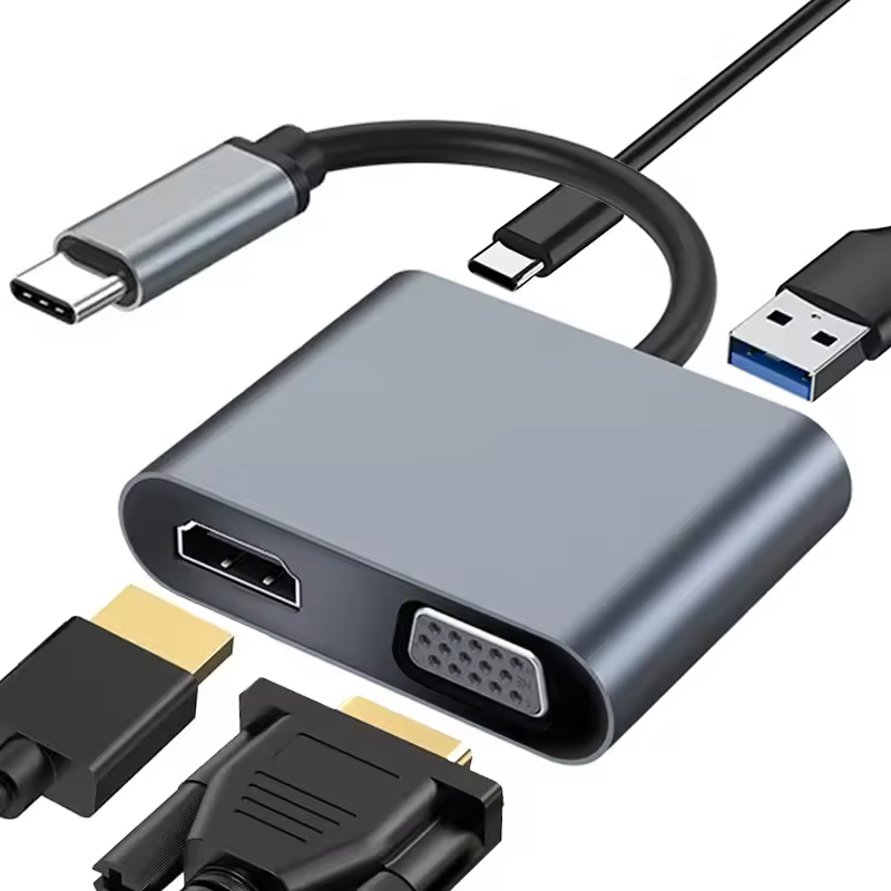 4 in 1 USB C 허브 제품 이미지 2