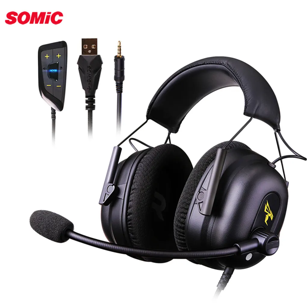 

Somic 7.1 Channel Wired Gaming Headphone Earphone Omnidirectional Headset