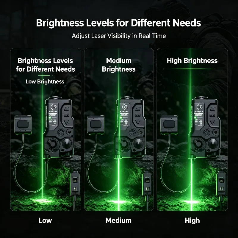 RAID‑X Green Infrared Laser Adjustable Bright Stable Emission Tail Control Light Shift Mod Parts