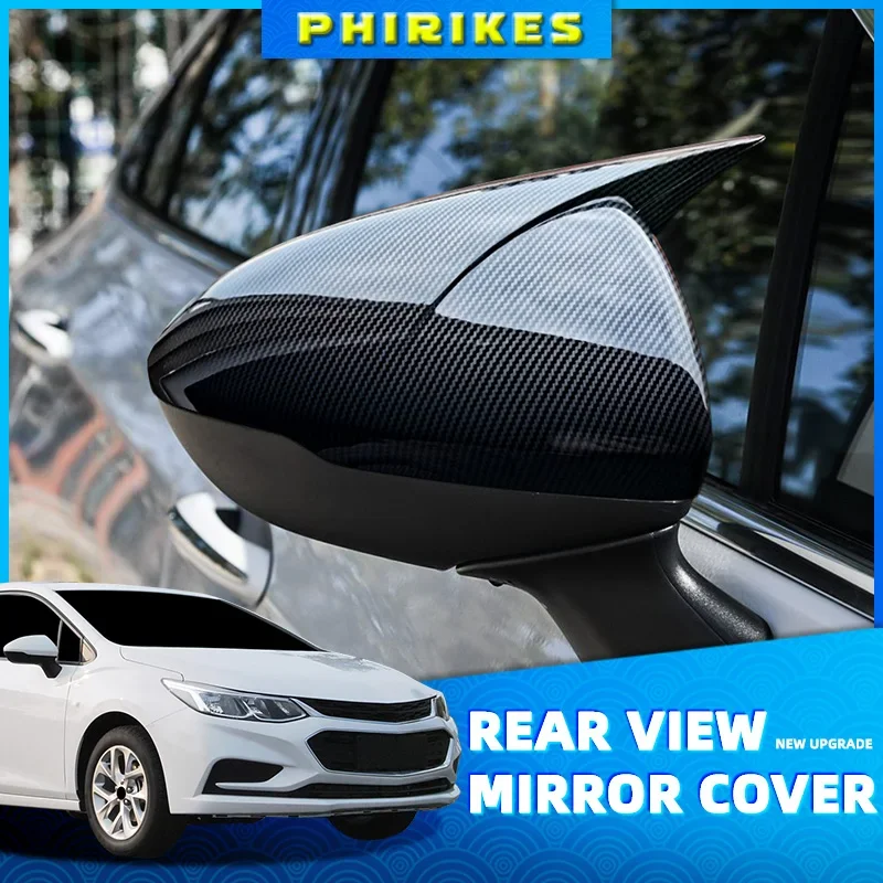 

1 Pair Rearview Mirror Cover Cap Housing Side Door Wing Mirror Shell For Chevrolet Cruze 2016-2019