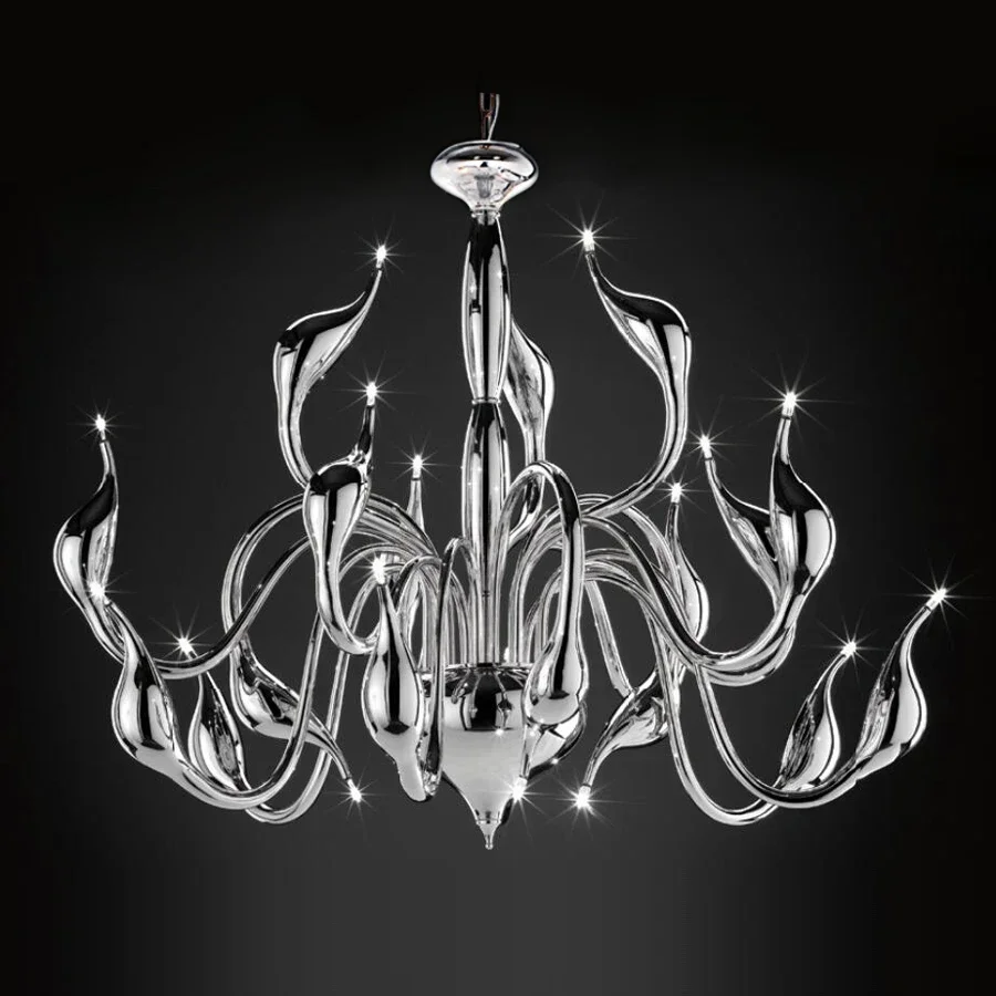 Modern LED Chandelier 18 Lights G4 Bulb Included Metal Painting Plating Black/Red/Gold  Living Room Hotel Kitchen