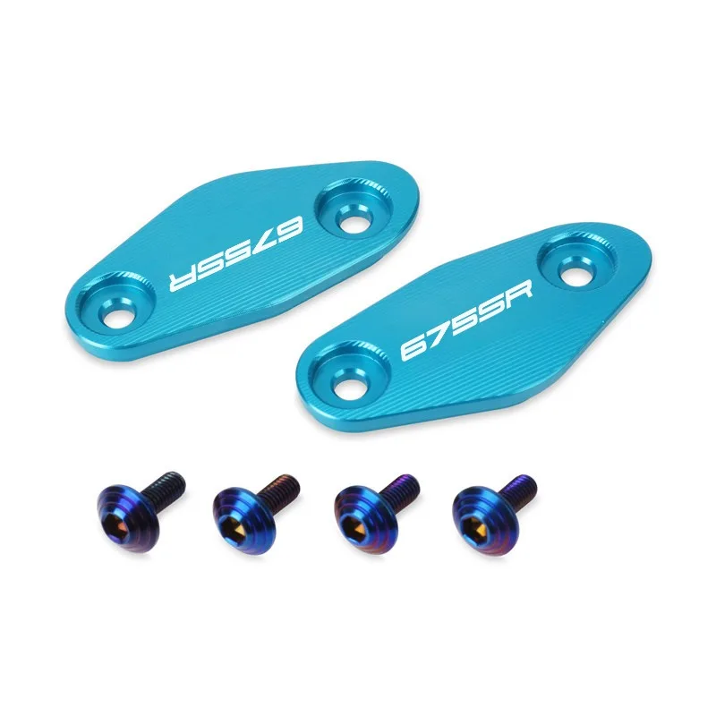Motorcycle Rearview Mirrors Seat Decorative Cover Mirror Base Brackets Fit For CFMOTO 675SR 675SRR 675SR-R 675 SR SRR SR-R
