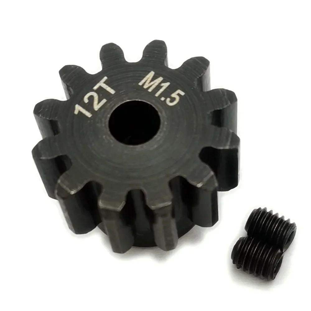 Harden Steel Motor Gear 12T 13T M1.5 Sturdy D-Shaped Design (5MM Middle Hole) for Traxxas 1/5 X-MAXX XMAXX 6S 8S 1/6 XRT