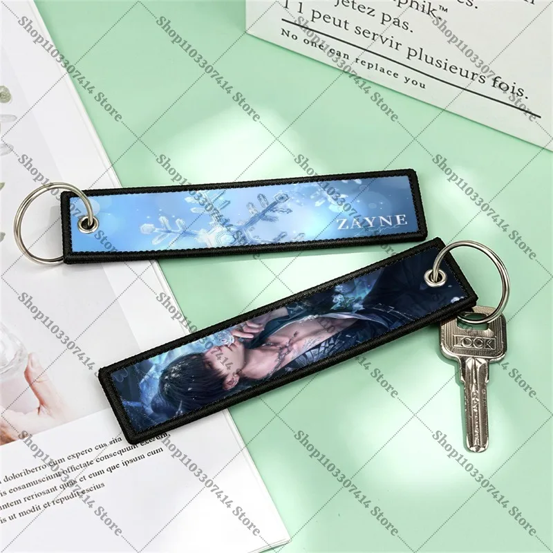 Game Love and Deep Space Keyring Accessories Charms Pendant Backpack Bag Ornament Xavier Zayne Rafayel Sylus Caleb Keychain Gift view 5