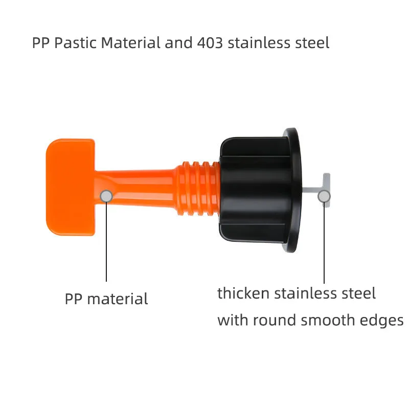 Reusable Tile Leveling System Clips for Tile Laying Flat Ceramic Floor Wall Construction Tools Tile Spacers Leveling System