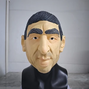 Realistische französische Fußballspieler Latexmaske, Eric Cantona Cosplay, extravagante Kostüme, Prop -Streich, Celebrity Head Cover 10 Hauptverkaufssaxophonie Bariton Jupiter - №9