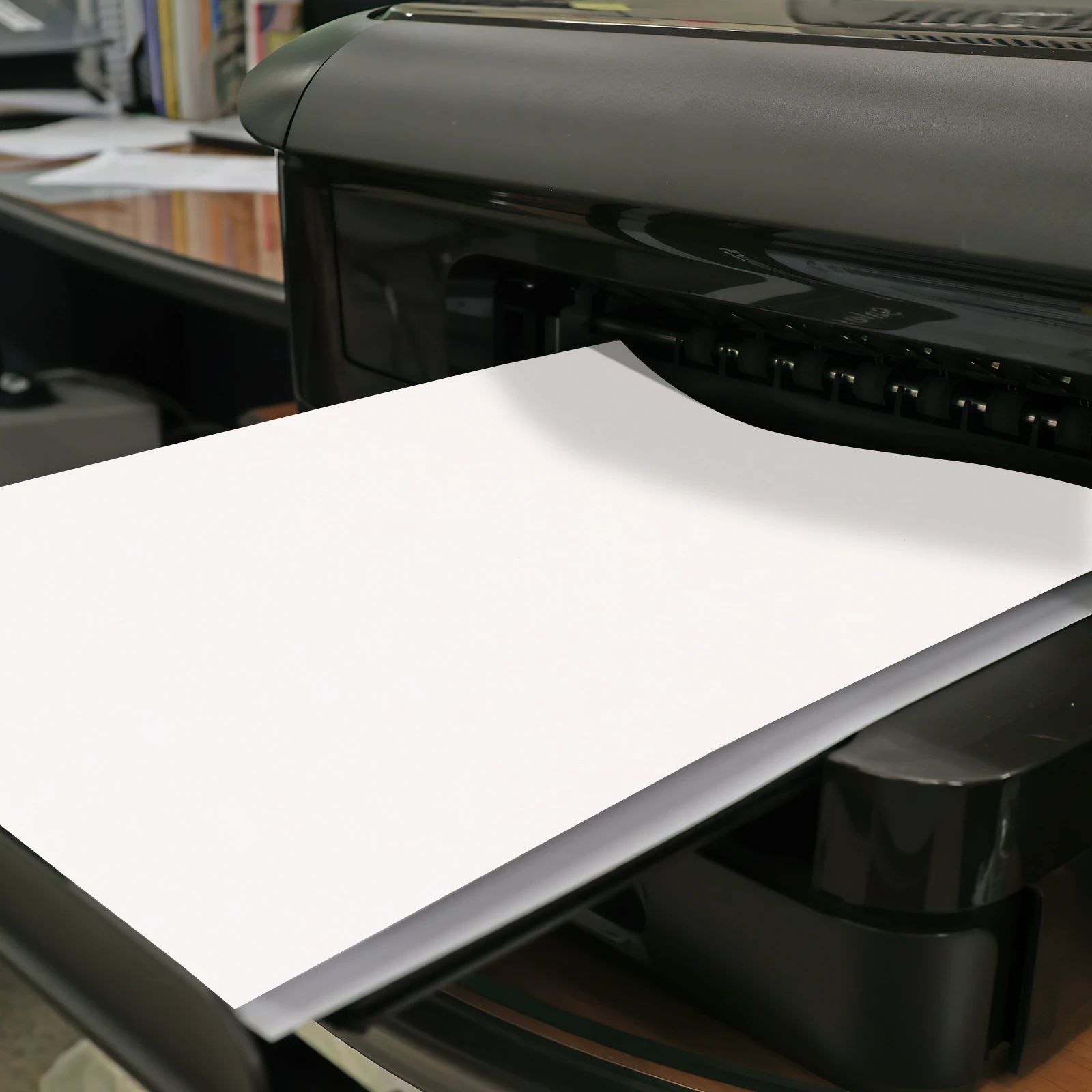 100 Sheets A5 White Printable Vinyl Sticker Paper Self Adhesive Blank Labels Compatible Laser Printers Waterproof Multi Function