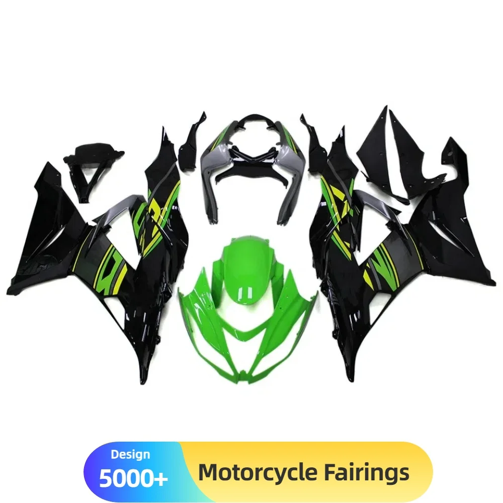 مجموعة هدية ولوحة مخصصة لـ KAWASAKI ZX6R 2013-2018 مع مادة ABS احترافية تضمن استبدال مناسب تمامًا