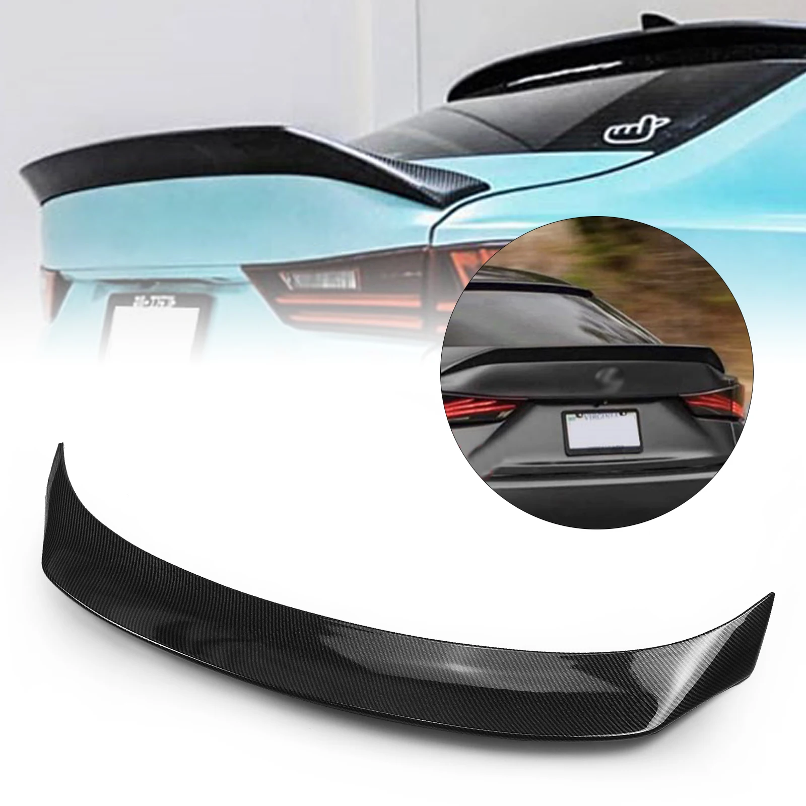 

Rear Trunk Spoiler Lip Wing For Lexus IS200t IS200 IS250 IS350 IS300 IS F Sport Sedan 4 Door 2014-2020