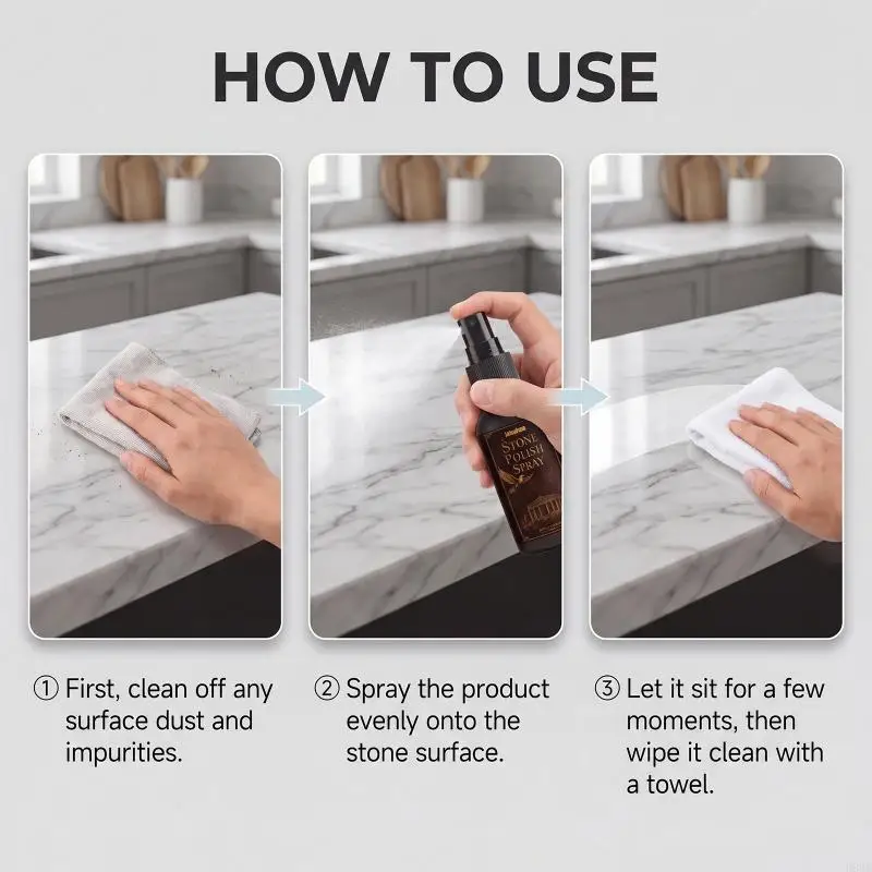 Effective Tombstones Restoring Sprays Polisher For Stain Removal Luster Shinings B03E