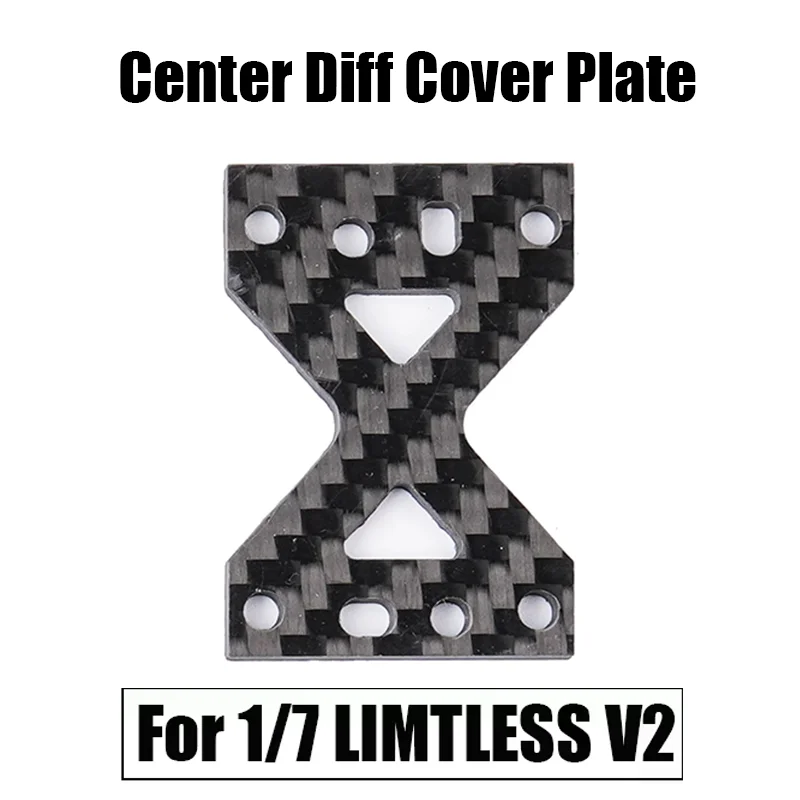 FOR 1/7 Carbon Fiber Simulation Center Diff Cover Plate for 1/7 ARRMA LIMITLESS F1 V2 RC Truck Car