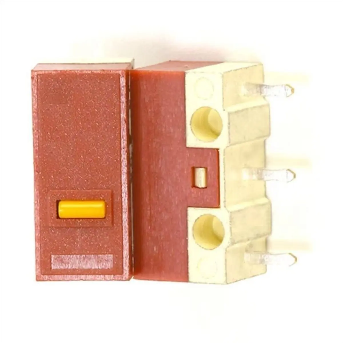 Lovely！ 10Pcs for HUANO Mouse Micro-Switch 3Pins 20M Clicks Mice Micro-Mute Button Microswitch Set Yellow Dot