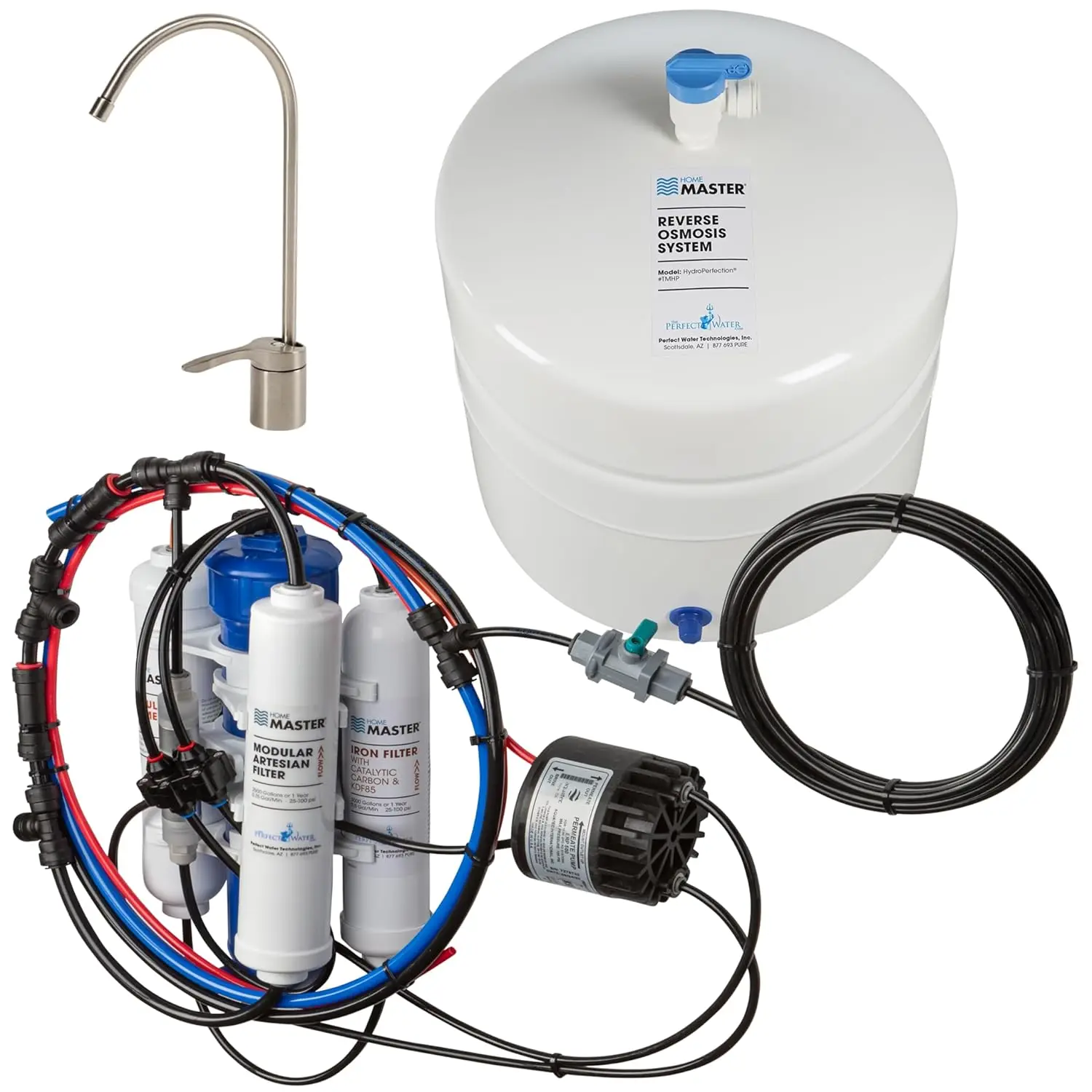

Hydroperfection Loaded Undersink Reverse Osmosis Water Filter System