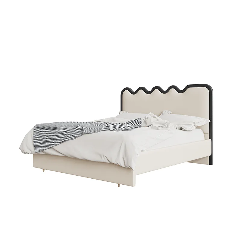 

Internet celebrity ripple French cream wind 1.8 meters master bedroom double bed