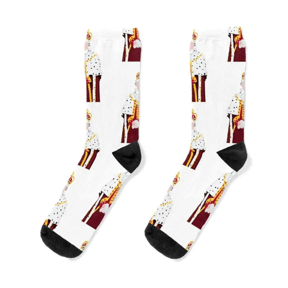 King George Art- Hamilton Broadway Socks hiking funny gifts Heating sock Climbing Luxury Woman Socks Men's