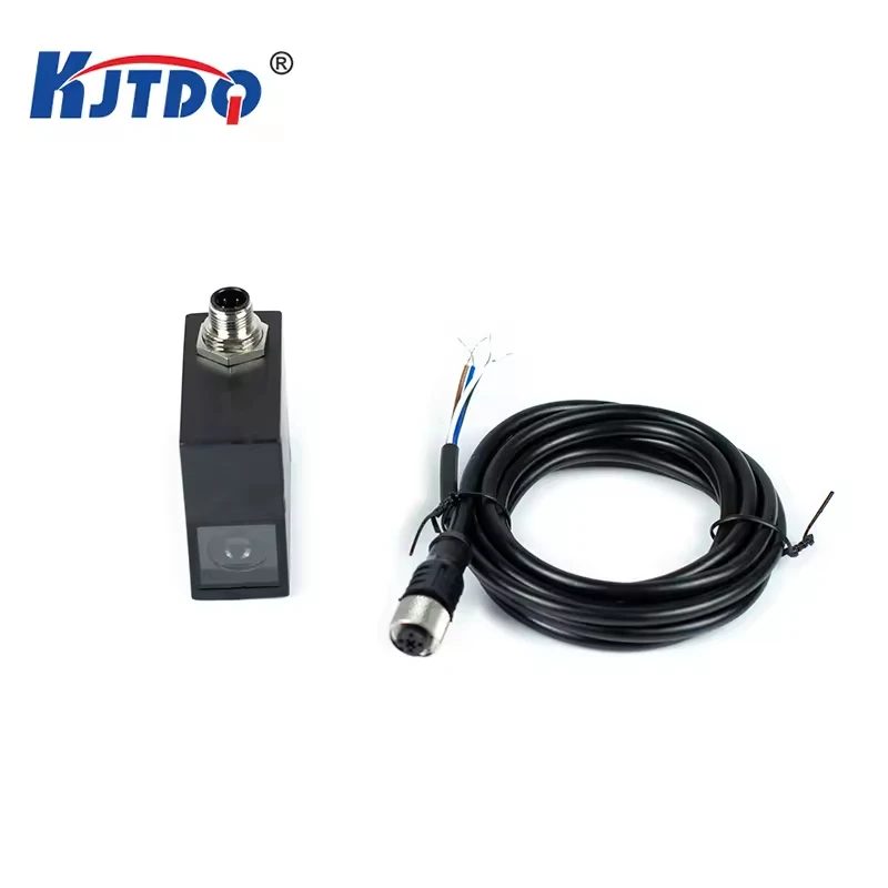 KJT Wholesale NPN PNP Square Photoelectric Color Mark Photocell Sensor 30V DC Detecting Various Colors Optical Sensors