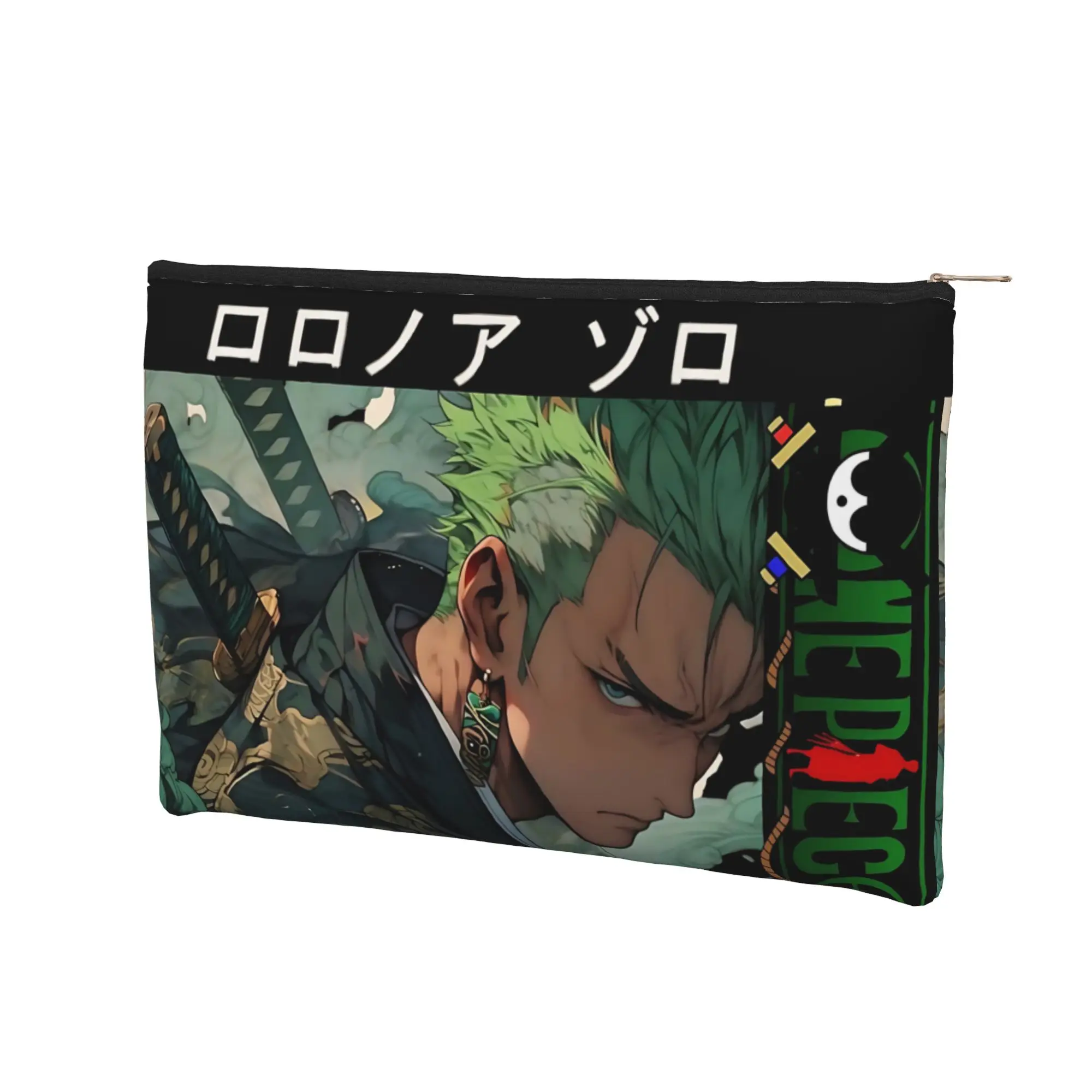 anime Lightweight Cute pouch One Piece Anime Zoro Makeup Bag  Toiletry Bag with Zipper Makeup Organizer