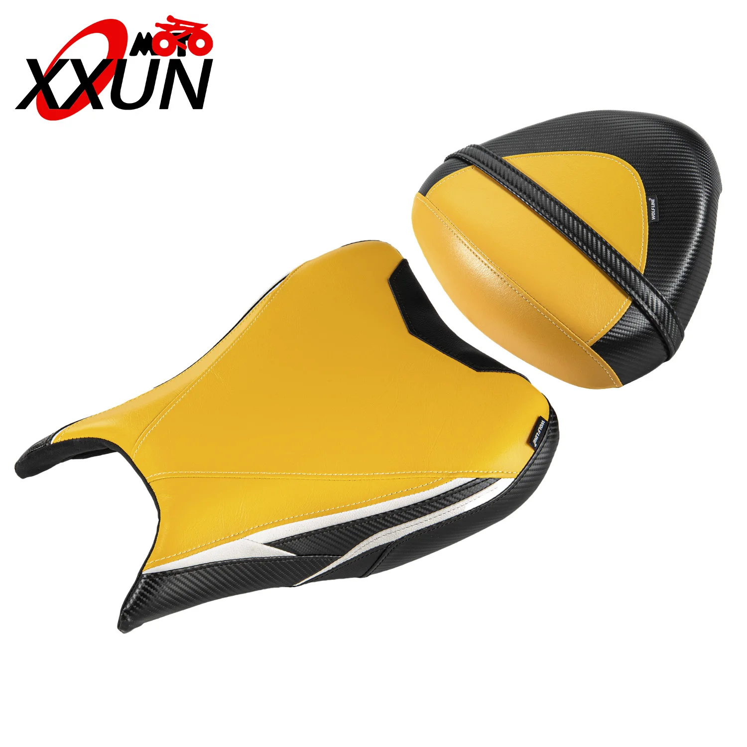 

XXUN Motorcycle Leather Rider Saddle Passenger Seat Cushion Pillion Cover Pad for SUZUKI Hayabusa GSX1300R 2022 2023 2024 2025