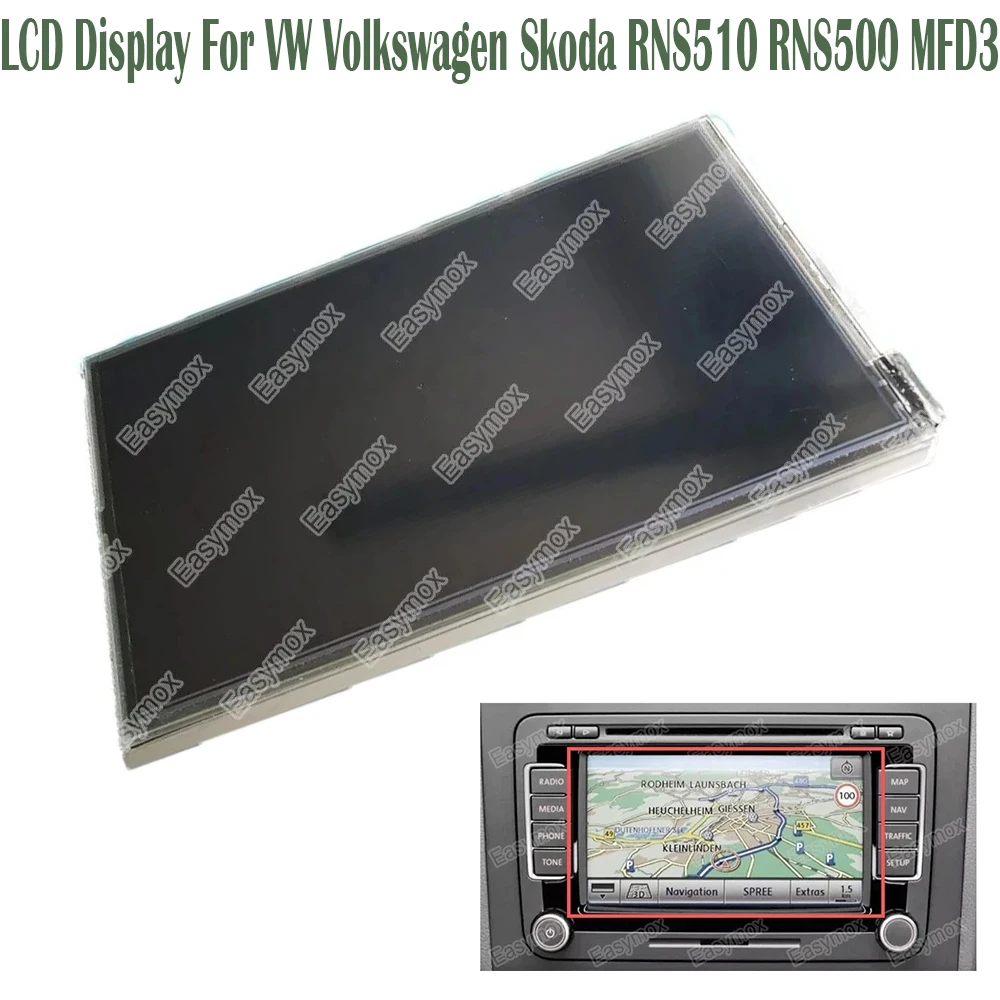 LCD Display Screen With Touch Panel For VW Volkswagen Skoda RNS510 RNS500 MFD3 L5F30369P01 L5F30369P02 Car Parts
