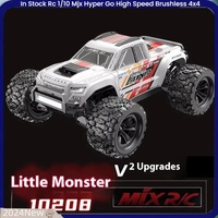 In Stock Rc 1/10 Mjx Hyper Go 10208 V2 Remote Control Car High Speed Brushless  Rc 4x4 Off Road Rc Drift Car Toy Car Upgrade par