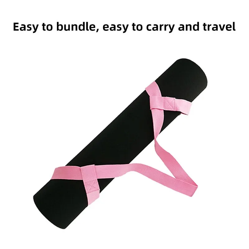 Portable Yoga Mat Strap Belts Adjustable Storage Ties Sports Sling Shoulder Carry Strap Belt Exercise Stretch Fitness Equiment image 6