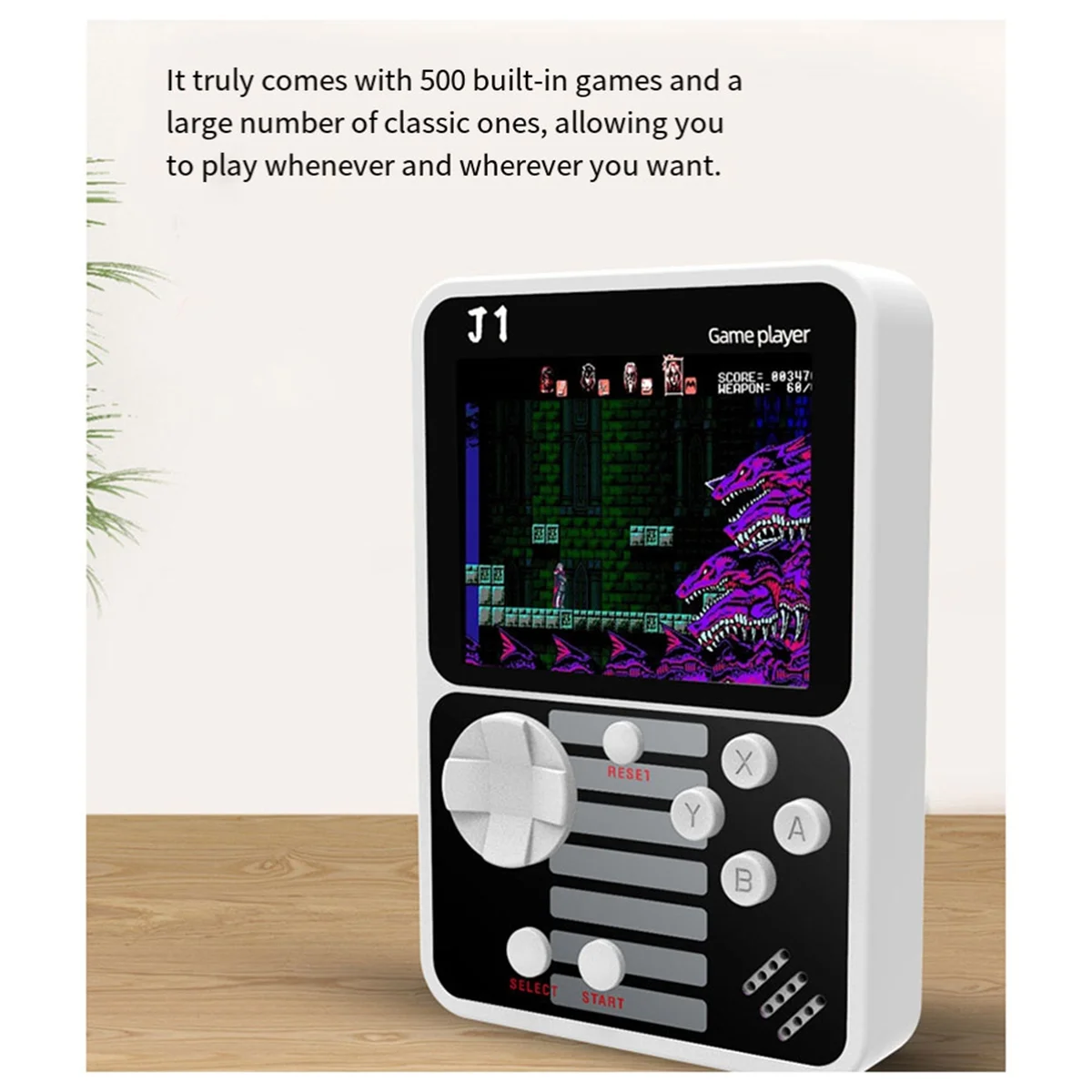 TCE 3-Inch Screen Retro Portable Mini Handheld Video Game Console Kids Color Game Player Built in 500 Games Kids Gift