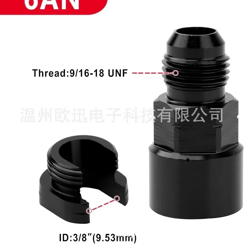 AN6-8 Fuel Distribution Pipe Connector for Automobile Modification Compatible with LS1 LS3 5/16 and 3/8 Fuel Hose for Fuel
