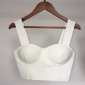 Phụ nữ mùa hè soild sexy quây lưng không có màu cam đen trắng camis băng TOPS 2023 Nhà thiết kế thời trang nổi tiếng High Street Top 12 Quần áo bán hàng chính Orange - №11