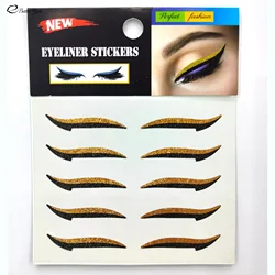 Waterproof Double Eyelid Line Stickers Glitter Eyeliner Sticker Set Reusable Eye Makeup Self-adhesive Sticker Beauty Accessories