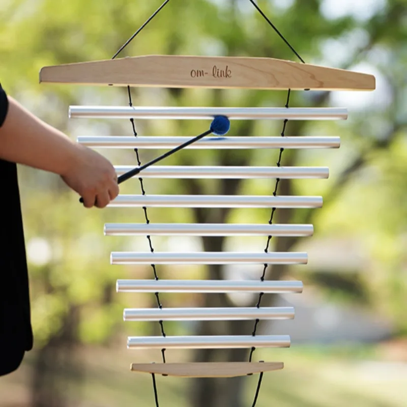 

9-note Hand-cranked Bell Meditations Hand-held rotating beam Chimes Perform Concert Accompaniment Percussion Instruments