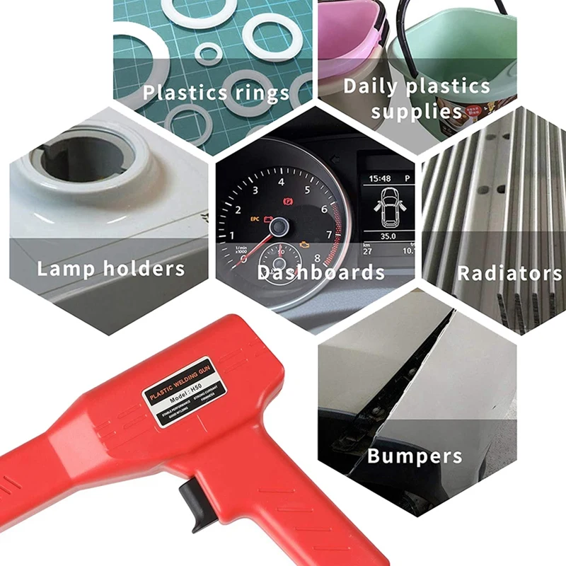 Plastic Welding Machine Car Bumper Repair Kit Hot Staple Car Bumper Crack Repair Tool EU Plug