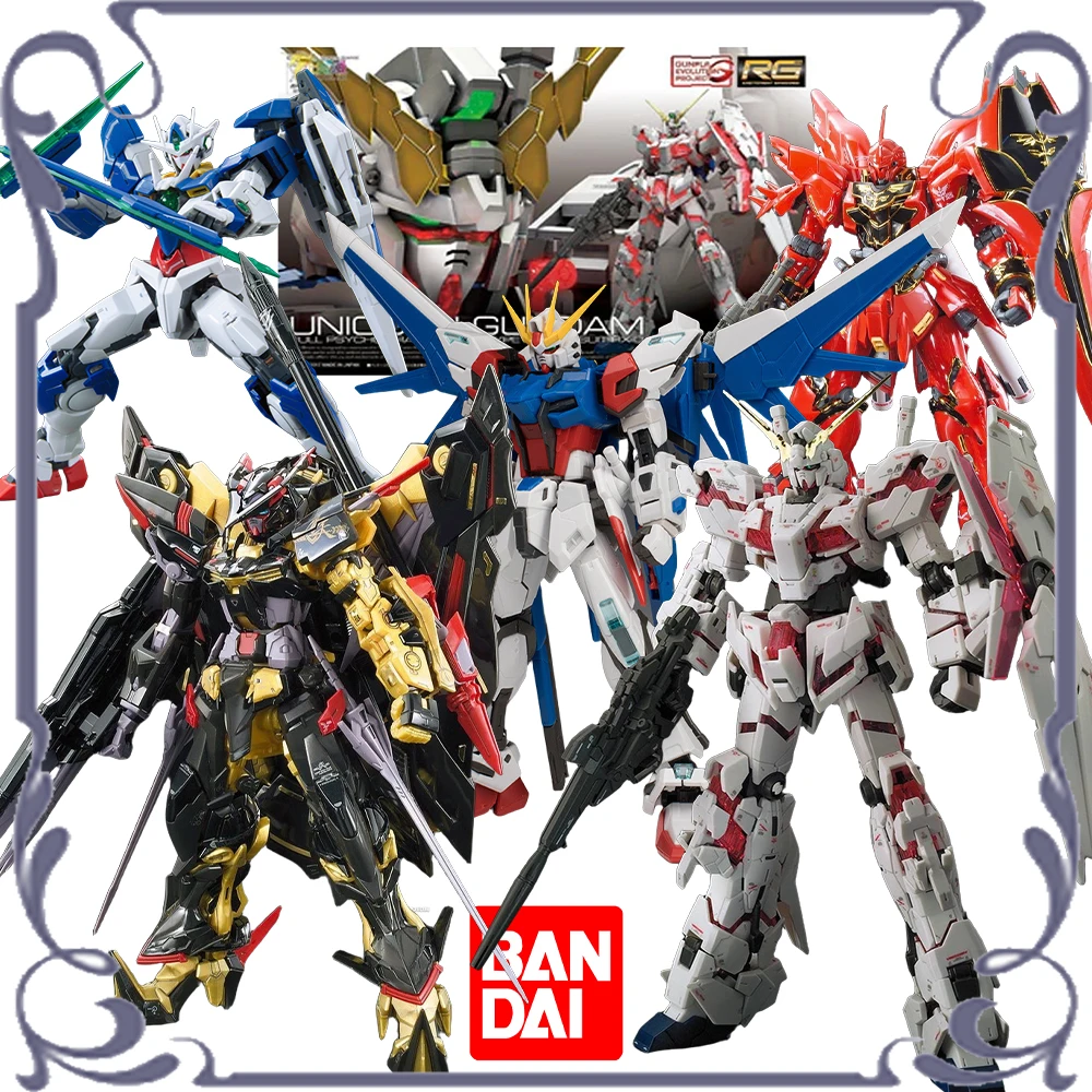 

Оригинальная сборная модель BANDAI GUNDAM RG серии 1/144 00 QAN T SINSNJU BUILD STRIKE GUNDAM, полный пакет, единорог в наличии