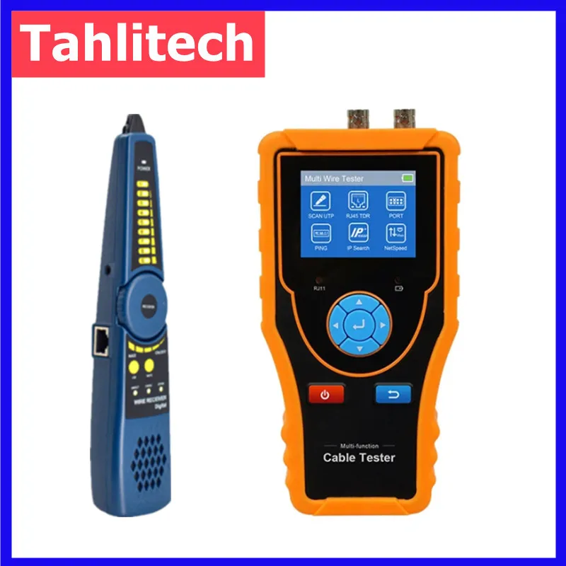 2.4 Inch Network Cable Tester with TDR, PING Test, IP Address Scan, and RJ45/RJ11/BNC Support