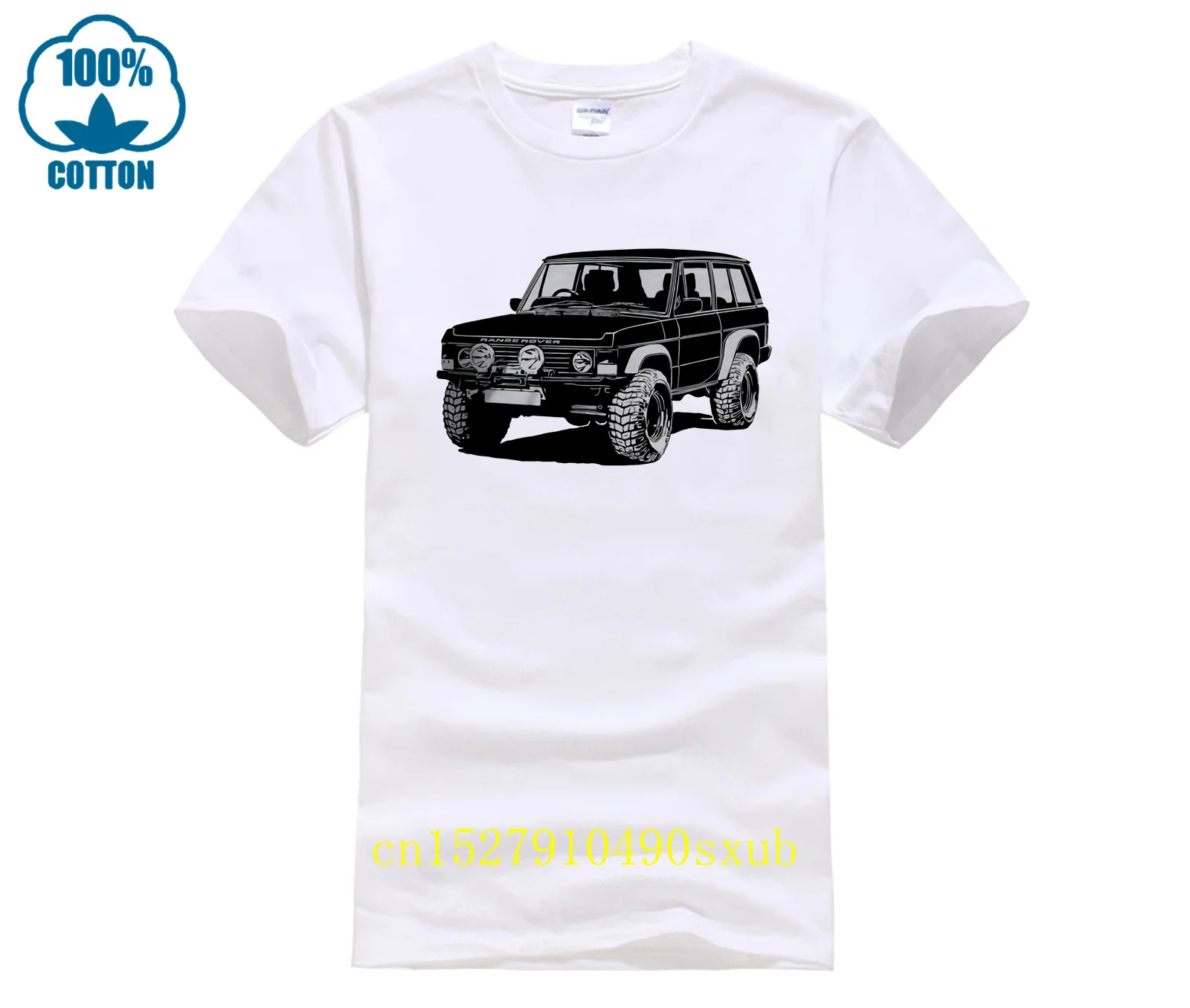 Land Rover Range Rover Off Road Classic t-shirt in morbido cotone a 3 porte Multi colori