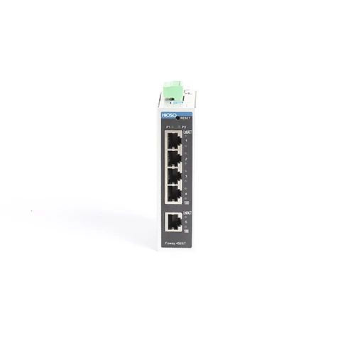 جيجابت محول إيثرنت صناعي DIN السكك الحديدية 5 منافذ RJ45 10/100/1000 ميجابت في الثانية مع وظيفة SNMP QoS القابلة للتكديس