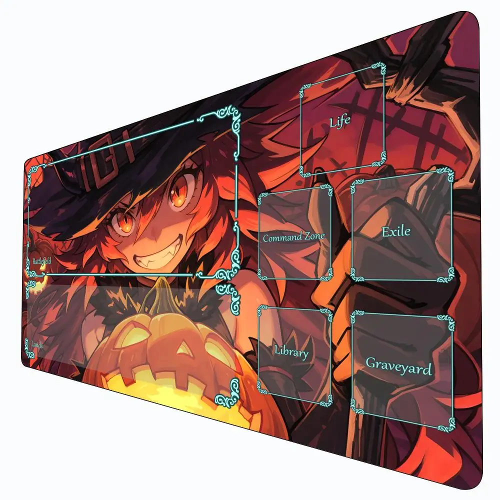 

Уникальный дизайн иллюстрации ведьмы MTG Playmat Волшебная карта Боевой коврик Нескользящий прочный 35X60 см Командир игровой коврик Tapete Magic mtg