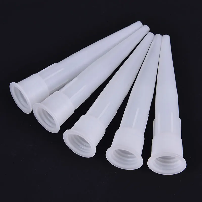 20pcs Plastic Glass Glue Nozzles Universal Caulking Gun Nozzles Sealant Silicone Caulking Tips Mouth Home Construction Tools