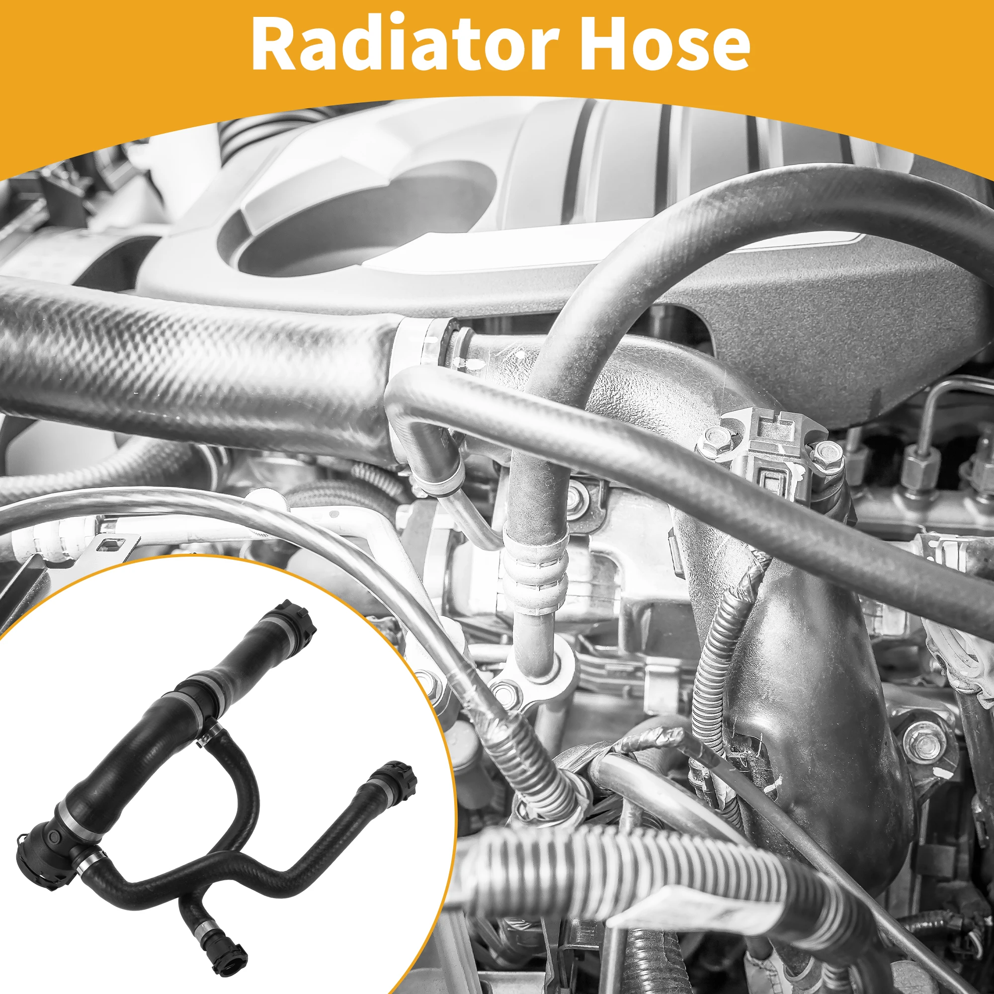 

Шланг радиатора UXCELL для BMW 7 серии E65 E66 E67 730i 730Li No 17127524838 Резина