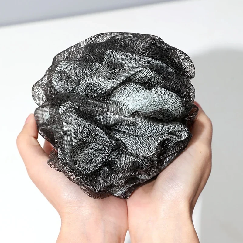 Environmentally friendly PE material dual color set soft adult bath ball bath flower bath ball rub back bath flower bath ball