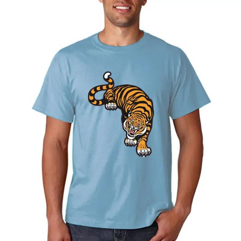 Tiger Short Sleeve  Print T-Shirt Yakuza Shirt Japanese Casual Unisex Tee Classic Unique Tee Shirt