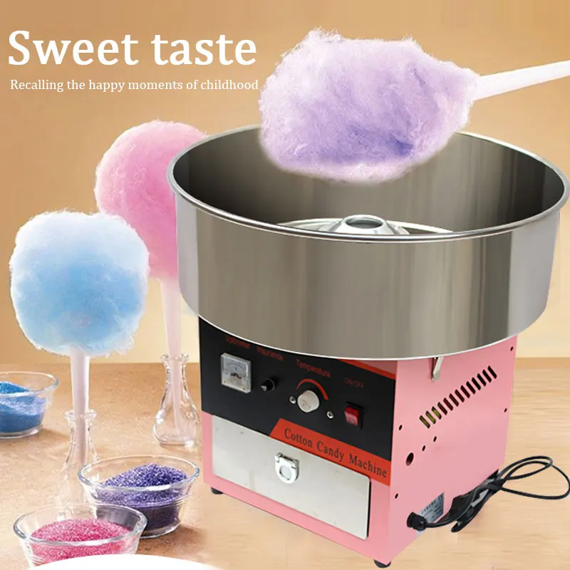 Electric Cotton Candy Machine Commercial Candy Floss Maker For Festivals Carnivals Birthday Parties Sports Events